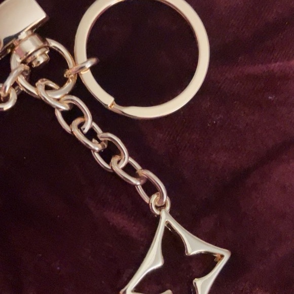 Gold and Pink Keychain Accessory/ bag charm - Picture 4 of 4